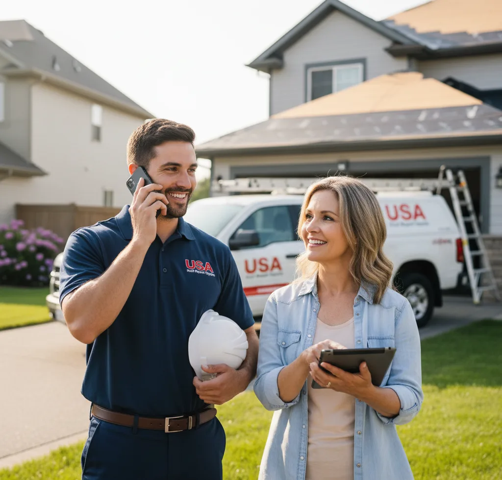 USA Roof Repair Experts customer support in Norton
